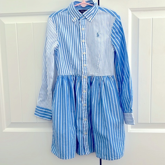 Ralph Lauren Other - Girls Ralph Lauren Striped Cotton Fun Dress Size 7